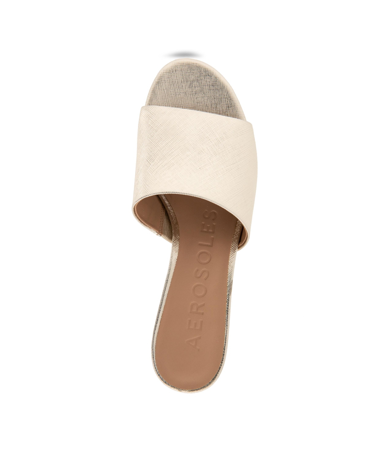 AEROSOLES WOMEN'S COMO ROUND TOE SLIDE SANDALS 