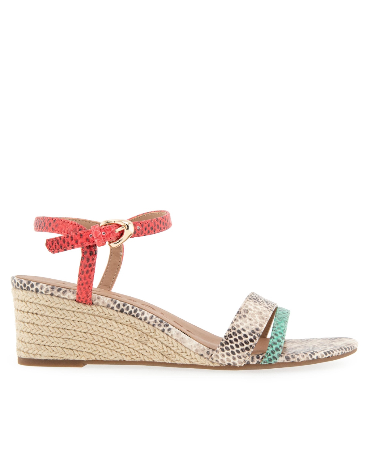 AEROSOLES WOMEN'S WITT ROUND TOE WEDGE SANDALS 