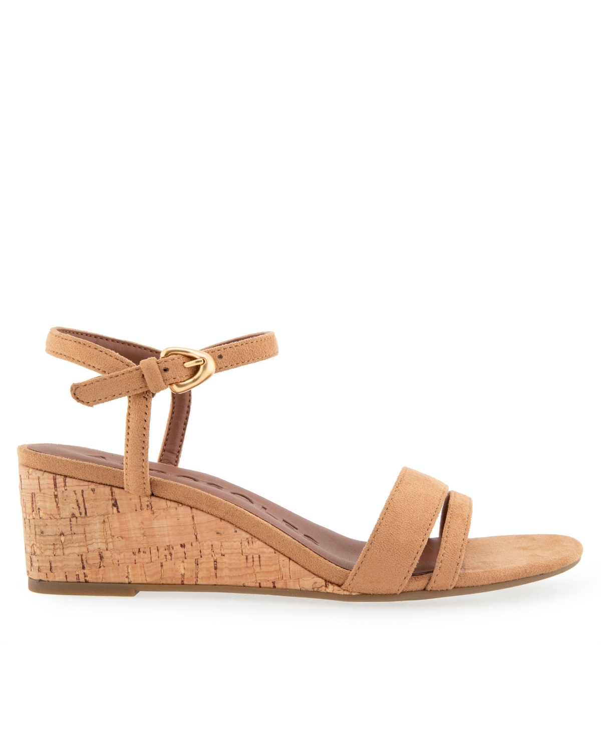AEROSOLES WOMEN'S WITT ROUND TOE WEDGE SANDALS 