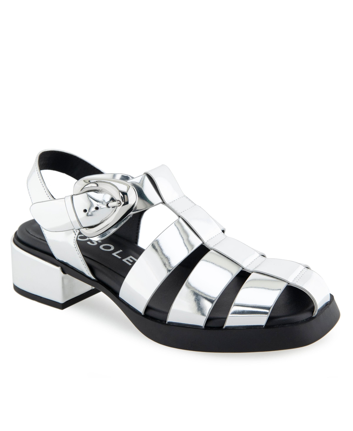 AEROSOLES WOMEN'S DAPPER FISHERMAN ALMOND TOE FLATS 