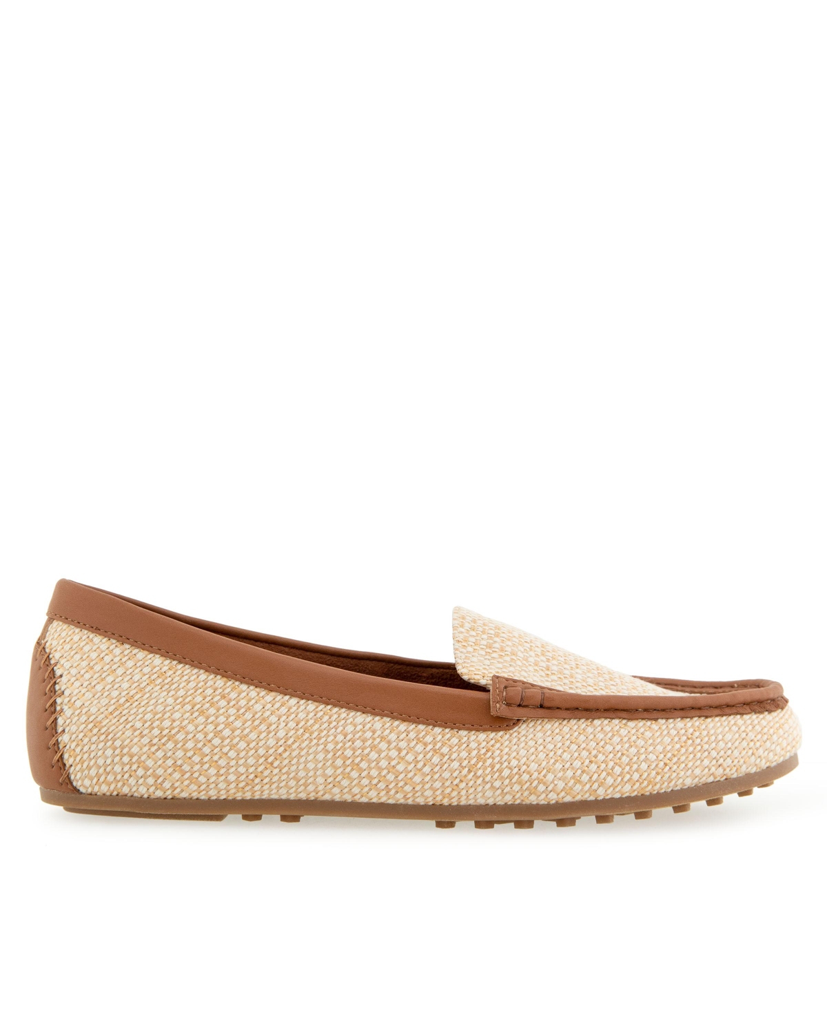 AEROSOLES WOMEN'S OVER-DRIVE ROUND TOE LOAFER FLATS 