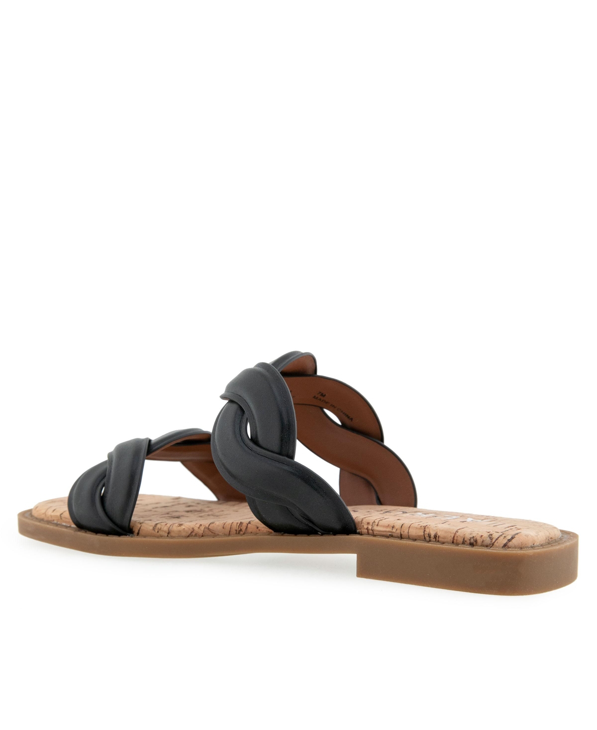 AEROSOLES WOMEN'S COLETTE ROUND TOE SLIDE SANDALS 