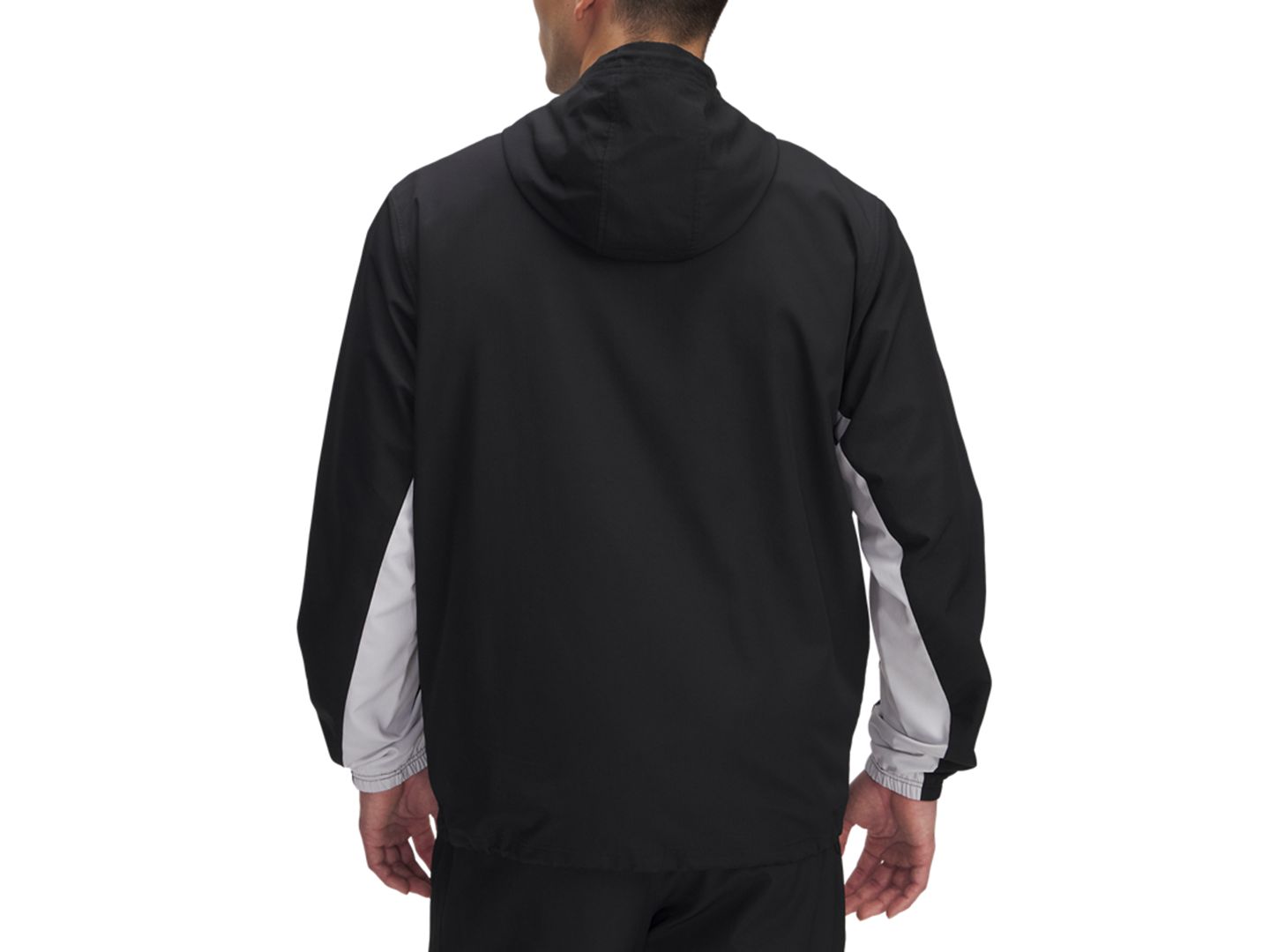 Мужская куртка Under Armour Rival Woven Windbreaker, цвет: Чёрный — фото 2