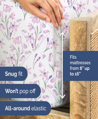 4 Piece Microfiber Floral Sheet Set - Queen