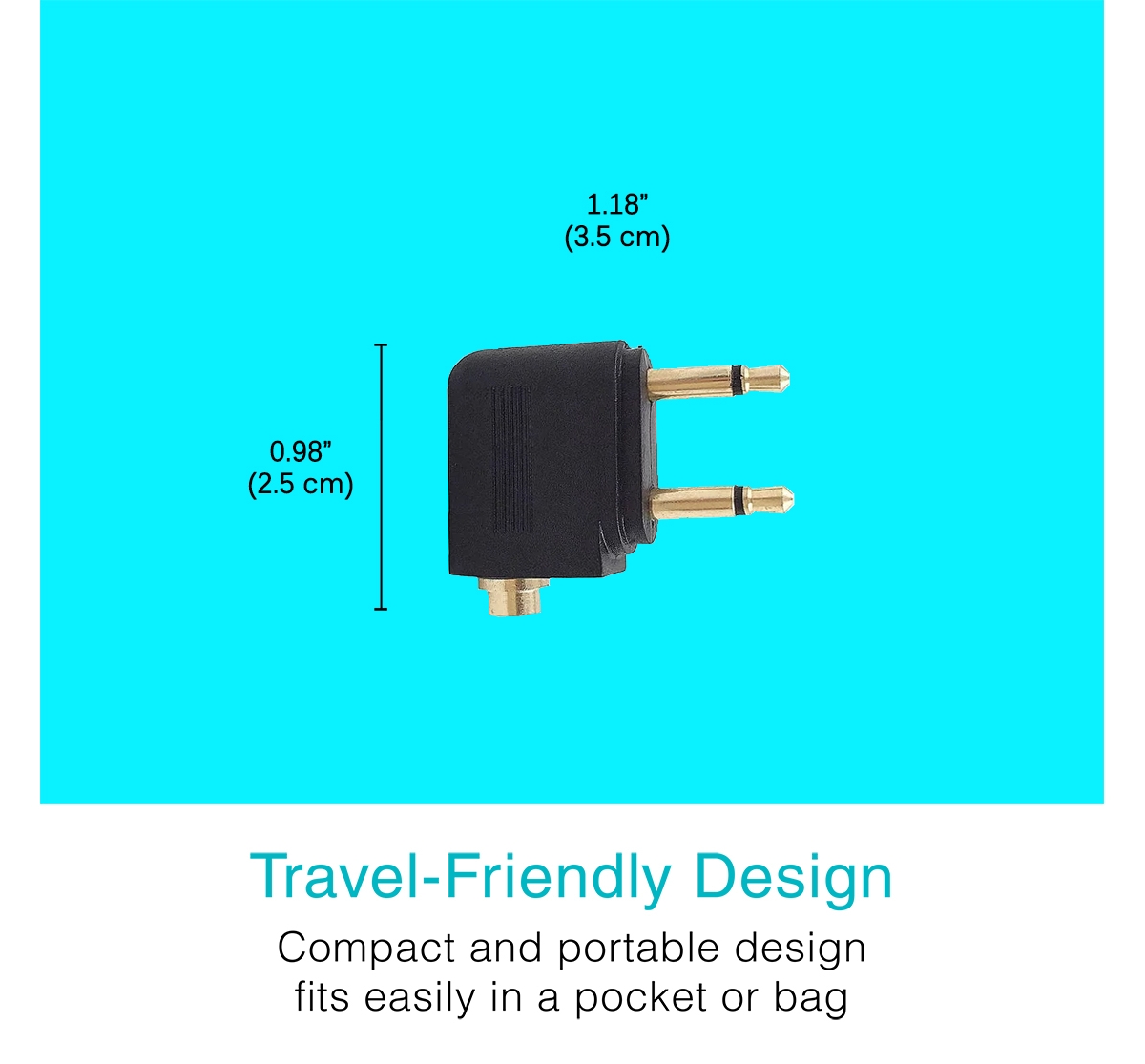 Mee audio Airplane Headphone Adapter for in-Flight Entertainment Systems