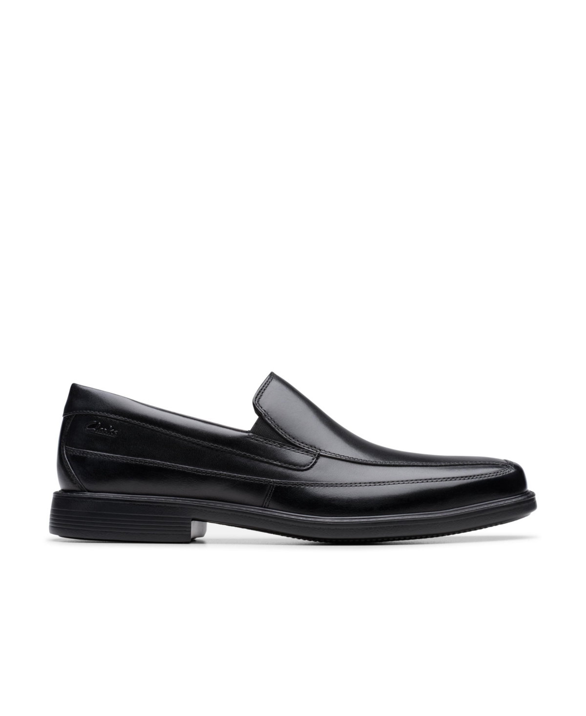 Clarks Un Hugh Step In Black Leather