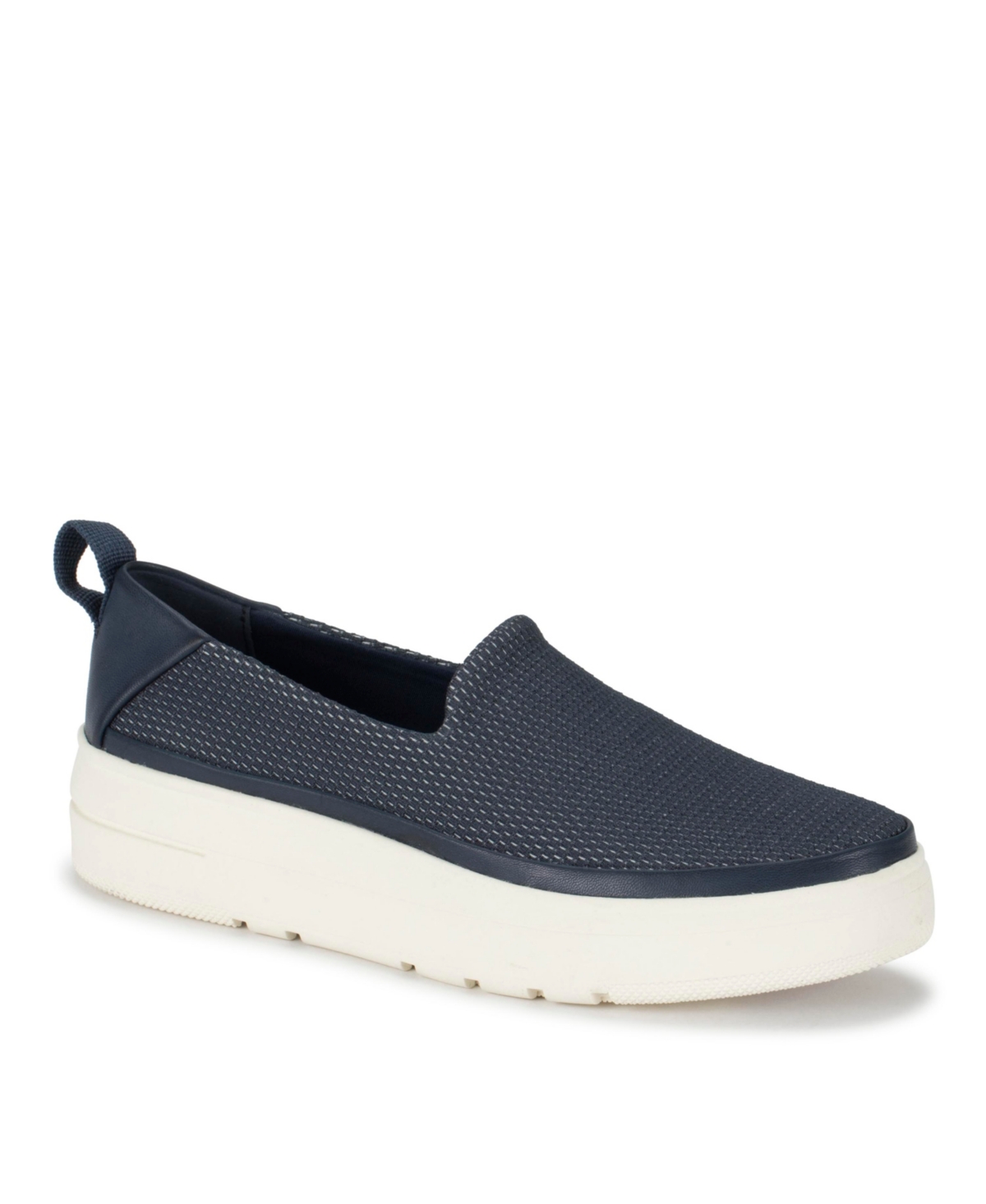 Baretraps Women's Nevin Slip On Sneakers In Navy Blue Mesh