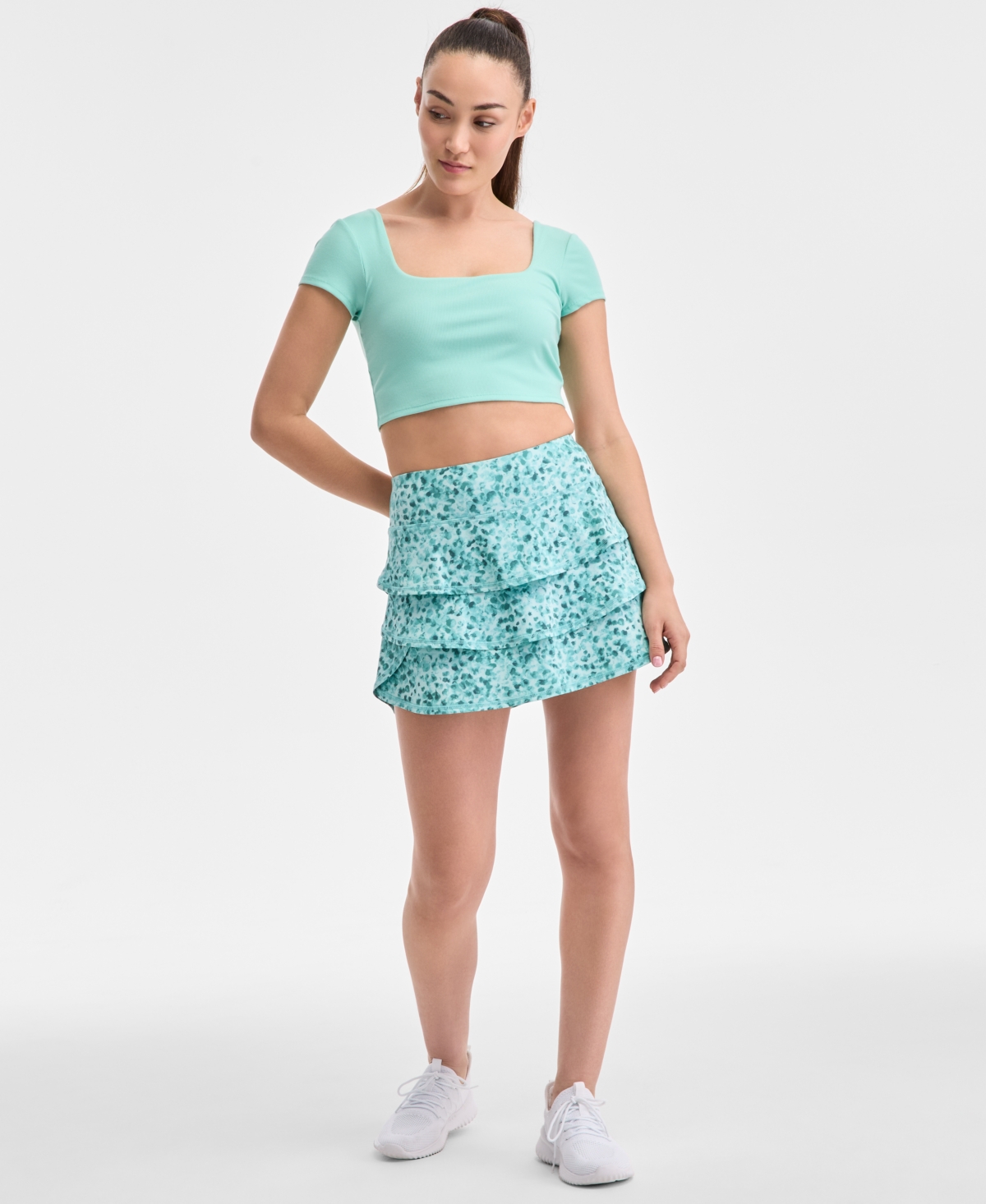 Id Ideology Women's Soft Paw Flounce Skort, Exclusively At Macy's In Soft Paw