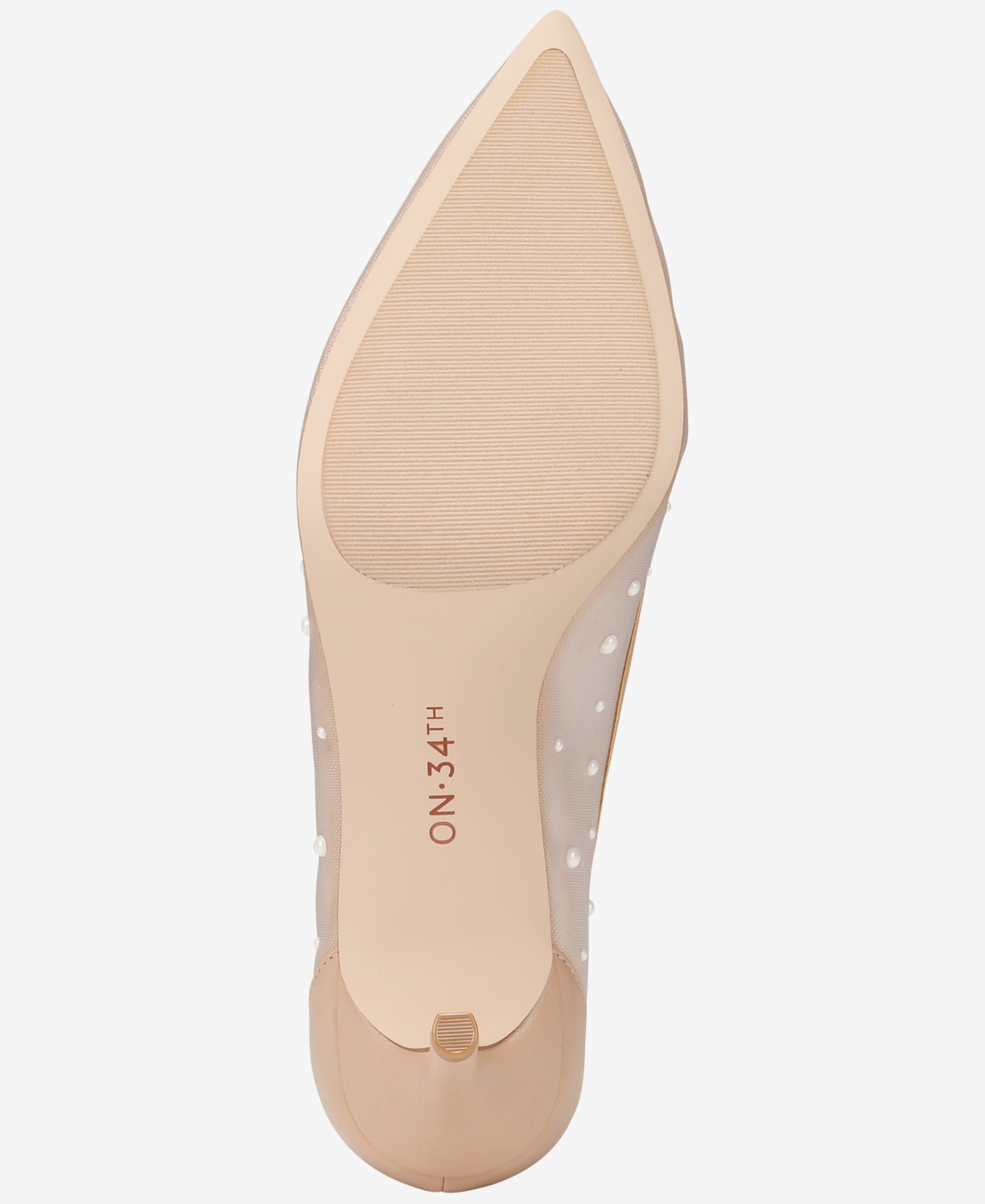 On 34th Women's Mariahh Pointed-toe Pumps, Exclusively At Macy's In Nude Mesh