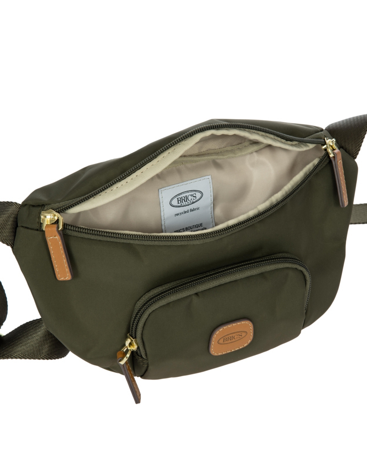 Bric's Milano X-travel Belt Bag In Olive