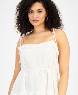 Women's Clip-Dot Tie-Strap Midi Dress