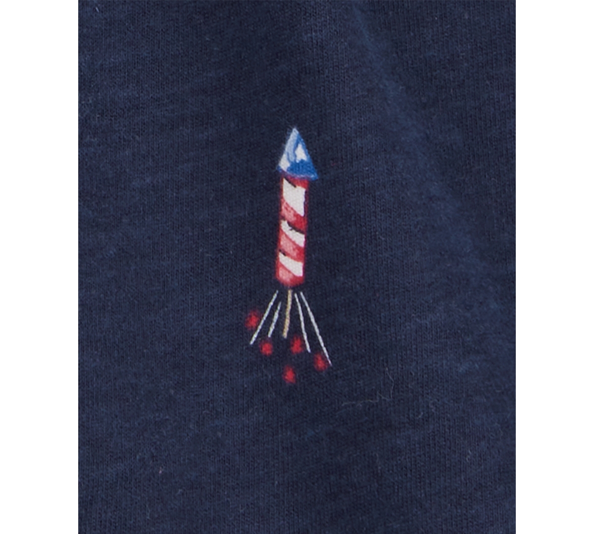Carter's Toddler Girls 4th Of July Cotton Romper In Navy