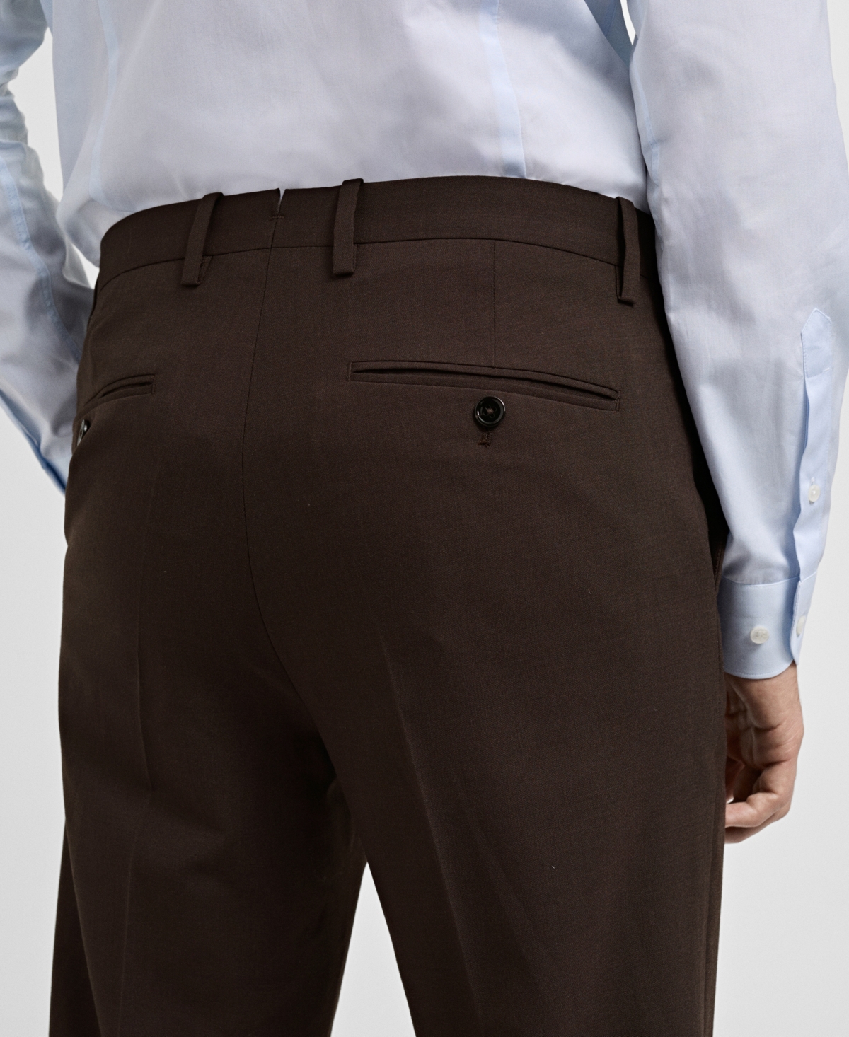 Mango Men's Slim-fit Wool Suit Pants In Blue