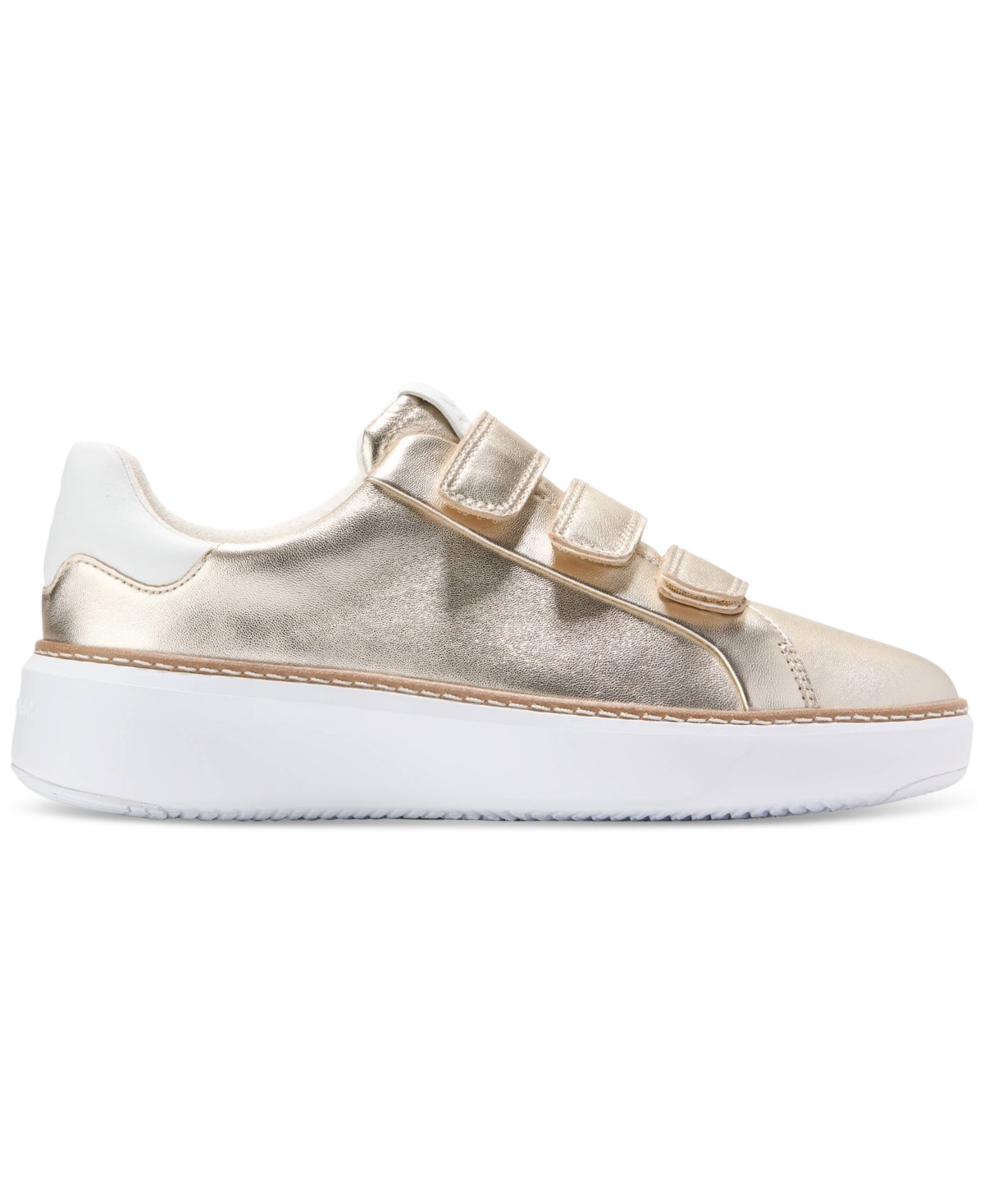 Cole Haan Women's Grandpro Topspin Triple Strap Sneakers In Soft Gold