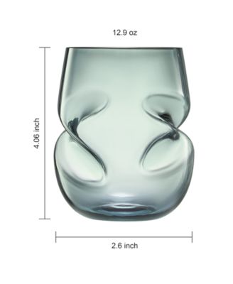 Khen Tritan Unbreakable Pastel Aerating Stemless Wine Glasses, Set of 6