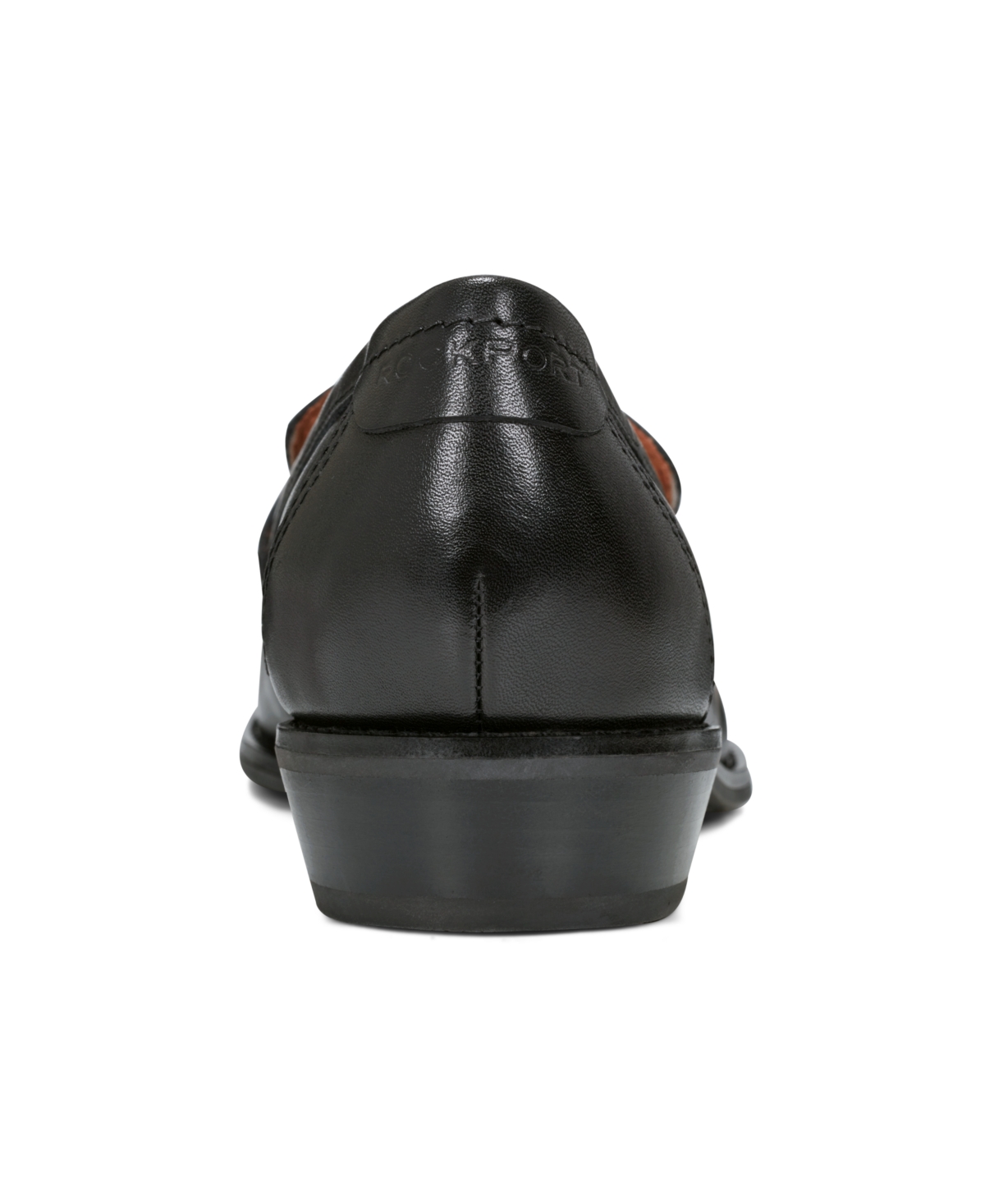 Shop Rockport Women's Elisea Round Toe Casual Loafers In Black Leather