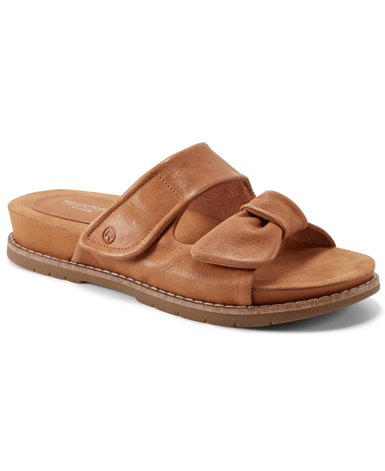 Women's Zova Bow Flat Slip-On Footbed Sandals