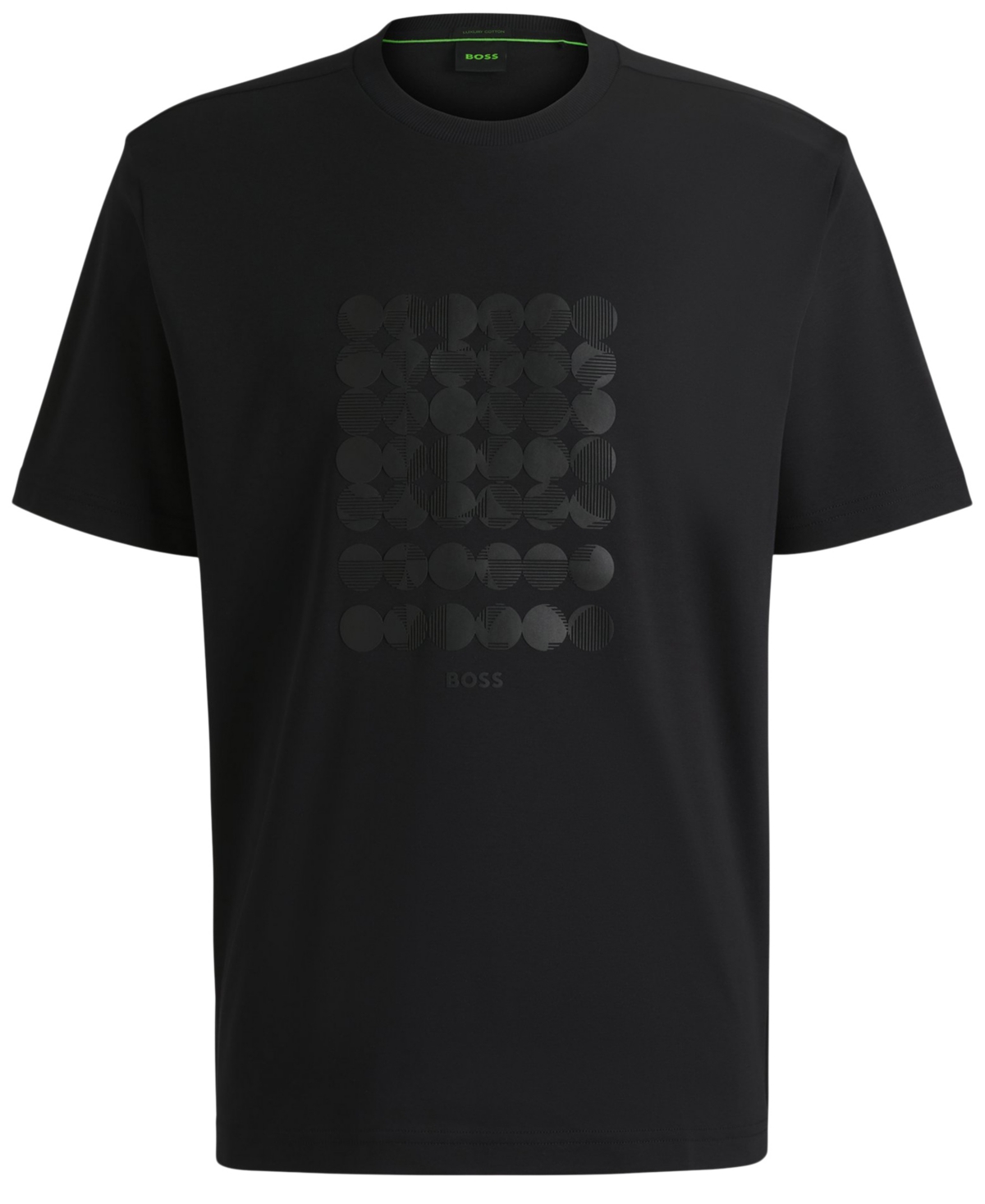 Shop Hugo Boss Boss By  Men's Interlock Cotton Regular-fit T-shirt In Black