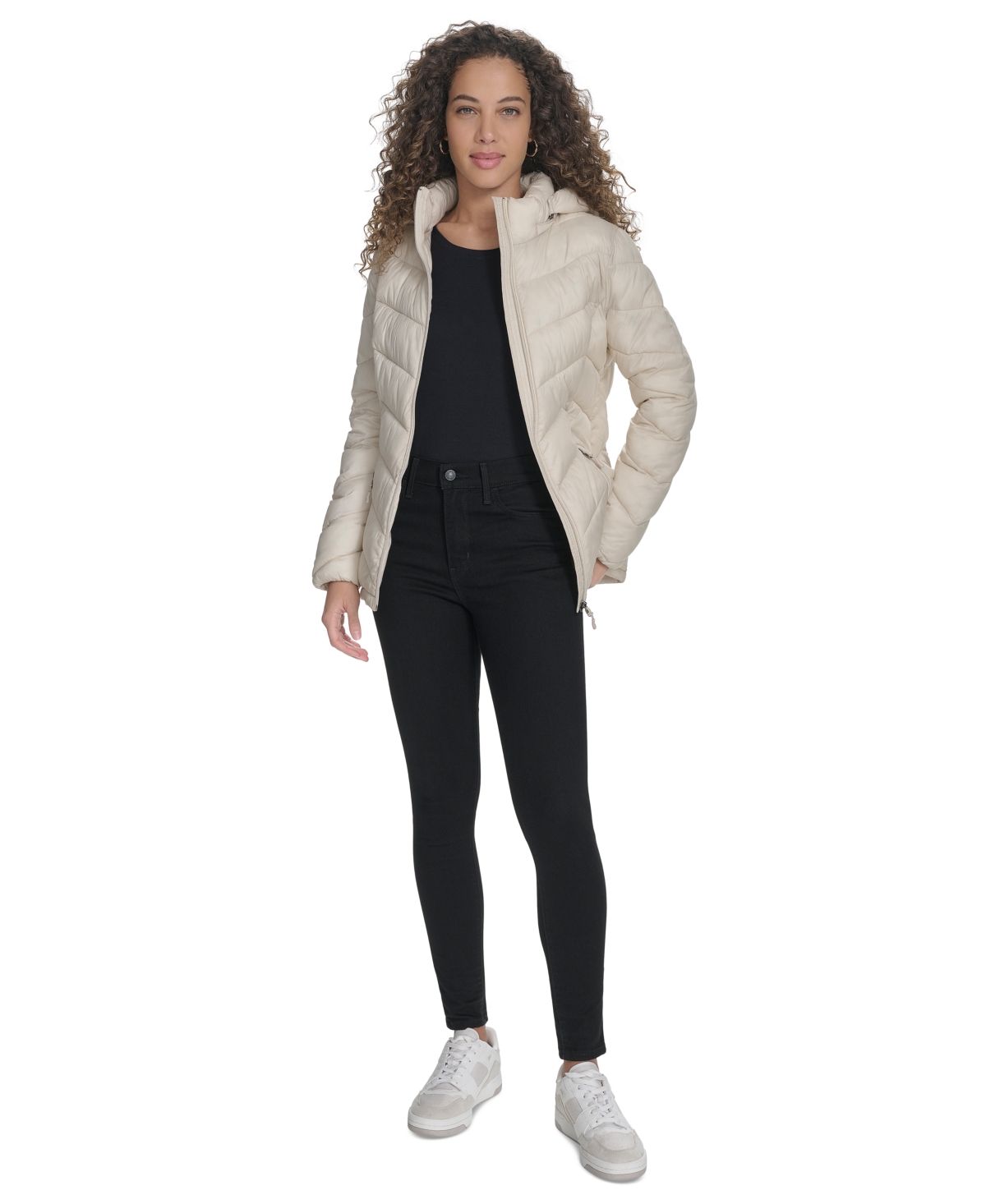 Shop Charter Club Women's Packable Hooded Puffer Coat, Created For Macy's In Chino