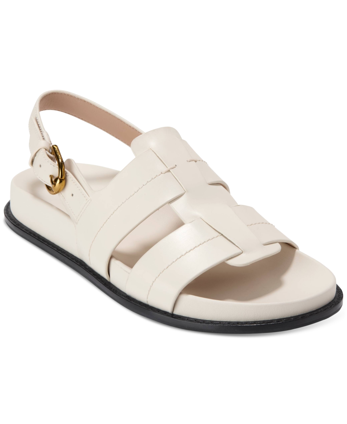 Cole Haan Marlee Slingback Fisherman Sandal In Ivory Leather