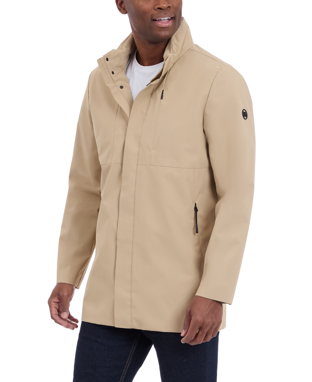 Michael Kors Men's Modern Rain Coat In Khaki