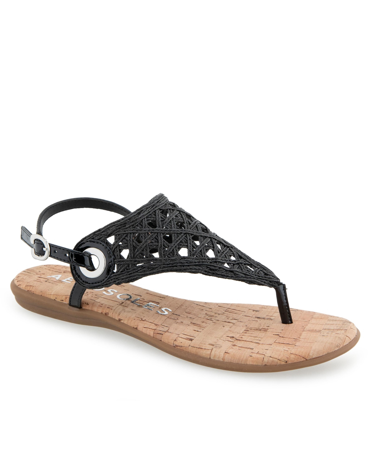 AEROSOLES WOMEN'S CONCLUSION THONG OPEN TOE SANDALS 