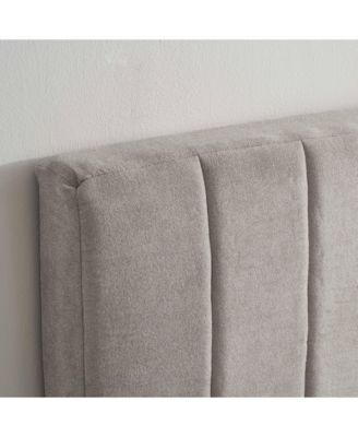 Wall Mounted Easy Assemble Channel Stitched Floating Headboard - 3D Soundproof - Peel & Stick