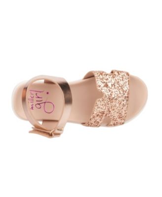 Big Girls Glitter Glow Slide Sandals