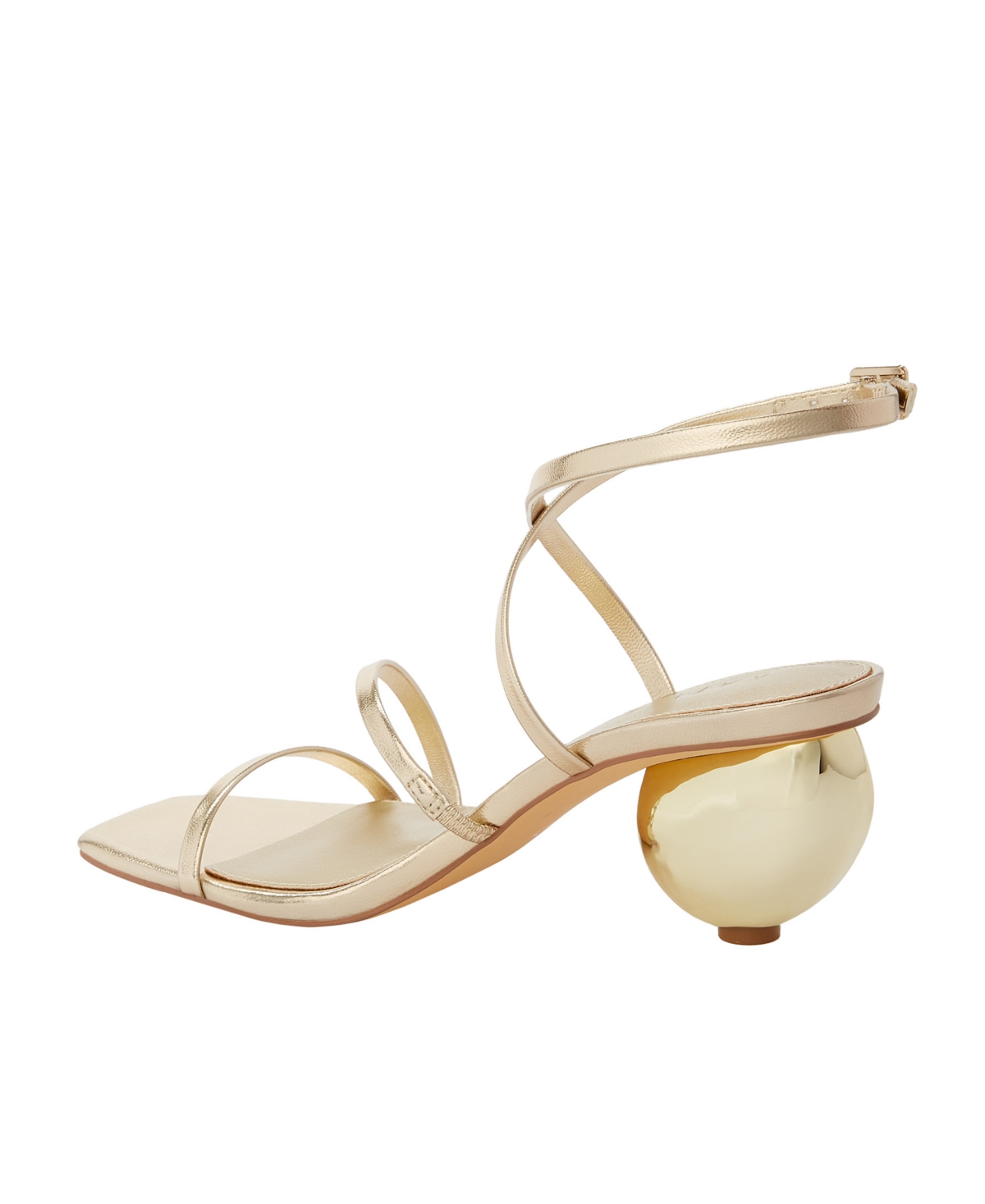 KATY PERRY WOMEN'S MARITIME STRAPPY SQUARE TOE SHELL SANDALS 