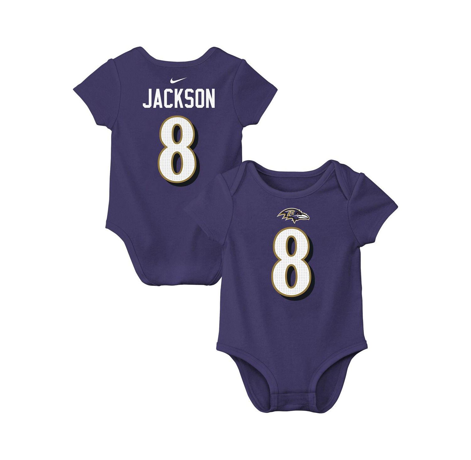 Baby Boys and Girls Aidan Hutchinson Blue Detroit Lions Player Name & Number Bodysuit