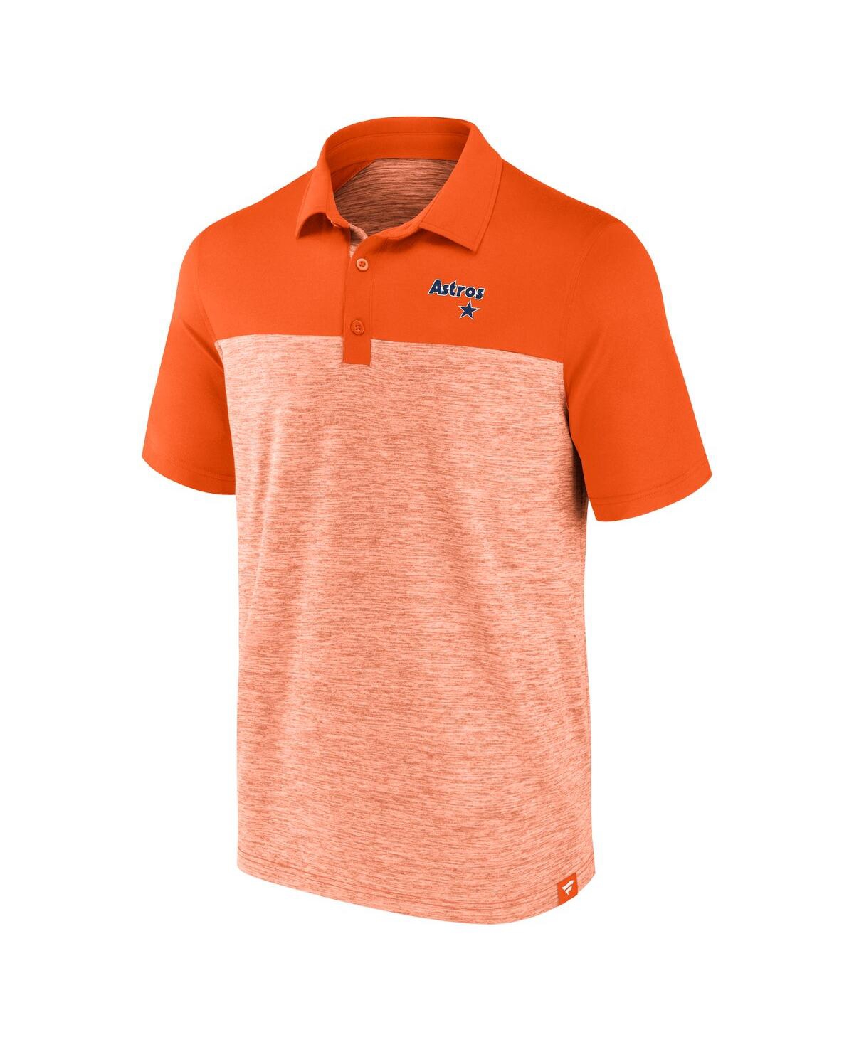 Fanatics Men's Orange Houston Astros True Classics Avid Fan Brushed Polo In Orange