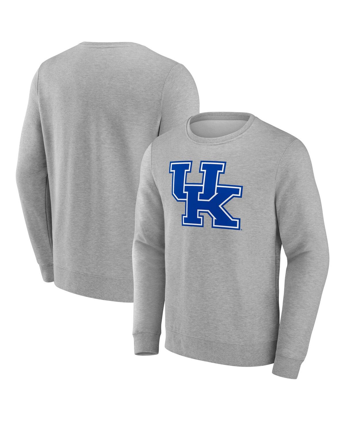 Fanatics Men's Gray Kentucky Wildcats Evergreen Fleece Pullover Sweatshirt In Gray