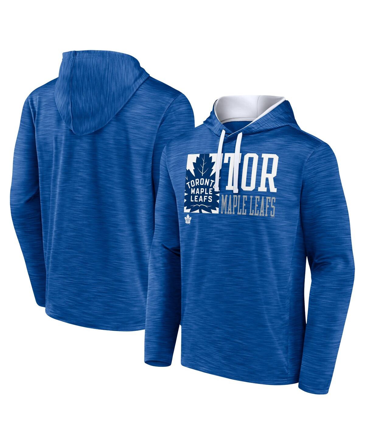 Fanatics Men's Blue Toronto Maple Leaf's Never Quit Pullover Hoodie In Blue