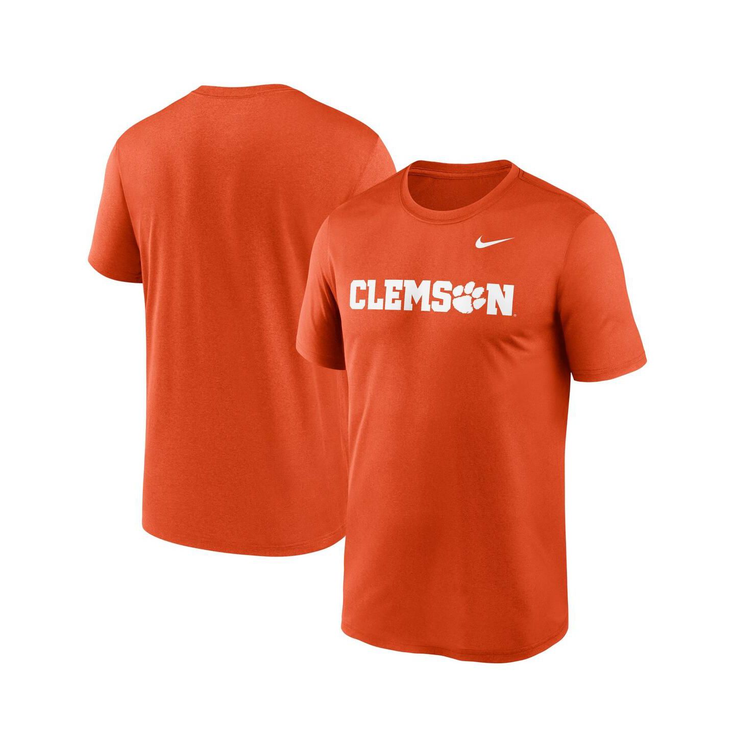 Мужская футболка Nike Orange Clemson Tigers Primetime Legend Wordmark — фото 1