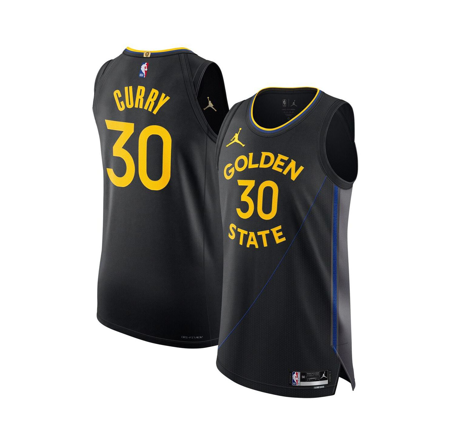 Men's Stephen Curry Black Golden State Warriors 2024/25 Authentic Jersey - Statement Edition