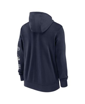 Men's Navy Tennessee Titans Club Full-Zip Hoodie Jacket