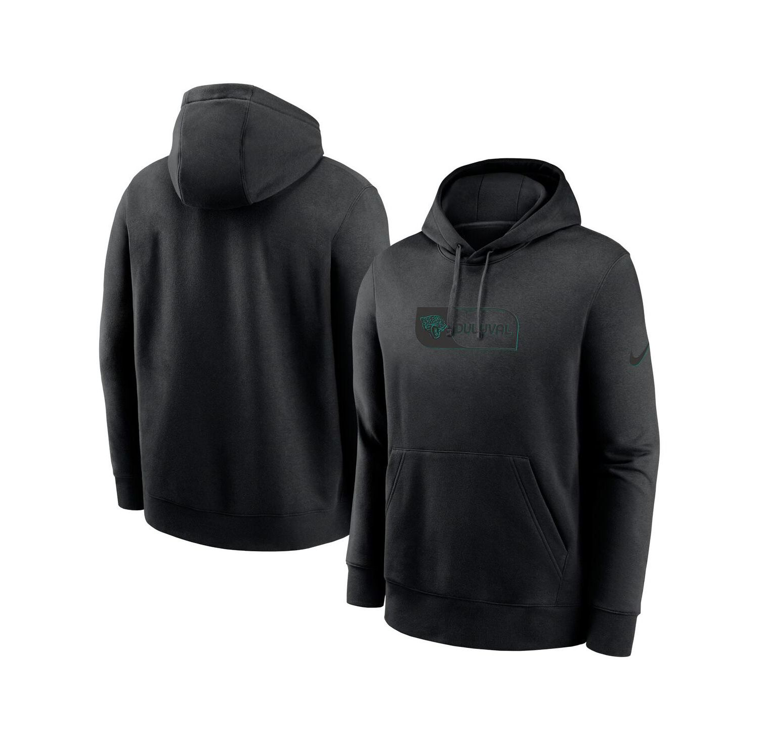 Men's Black Jacksonville Jaguars Edge French Terry Club Pullover Hoodie