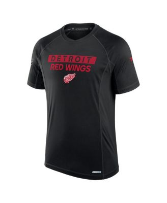 Men's Black Detroit Red Wings Authentic Pro Rink Tech T-Shirt