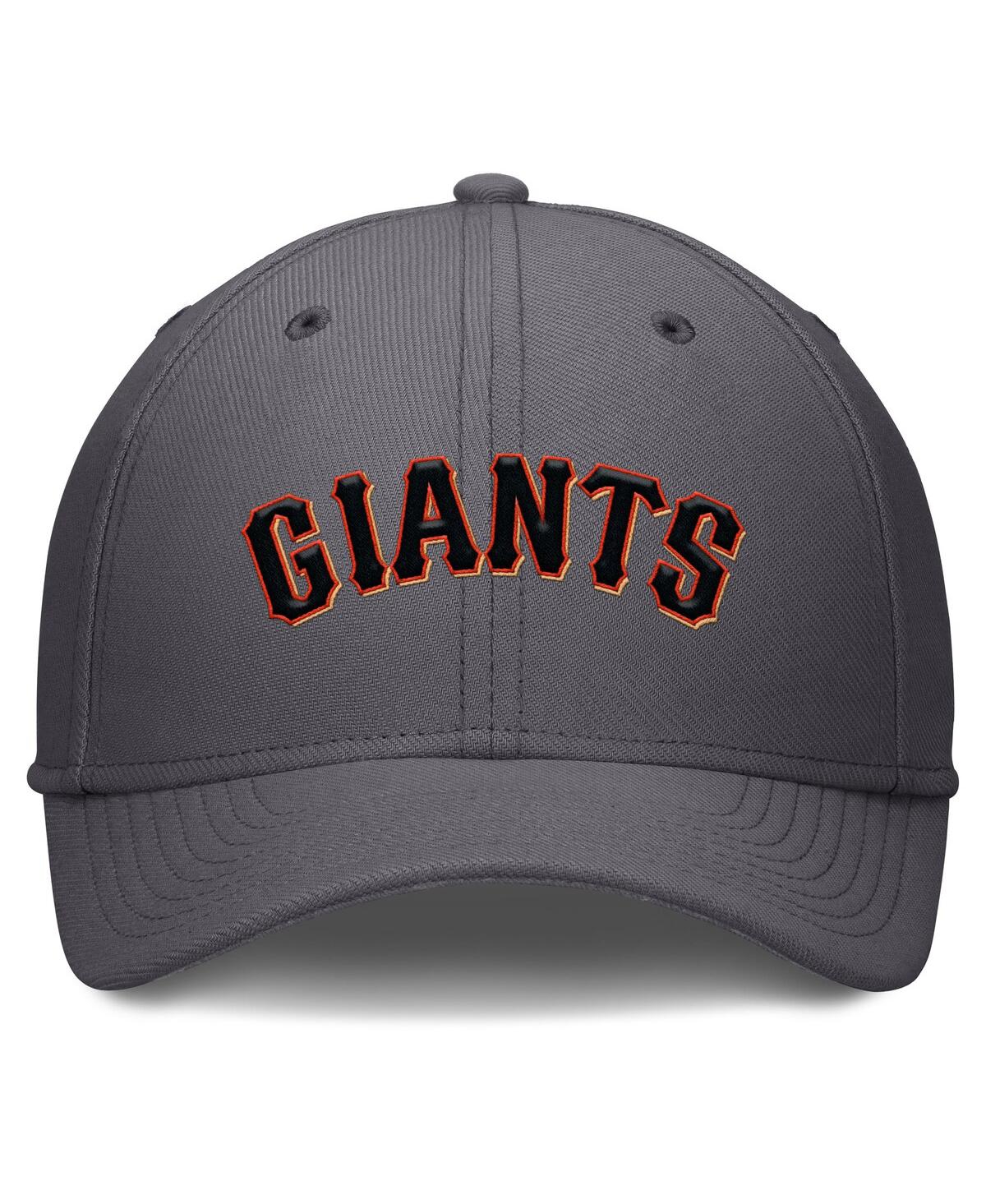 Nike Men's Gray San Francisco Giants Swoosh Performance Flex Hat In Gray