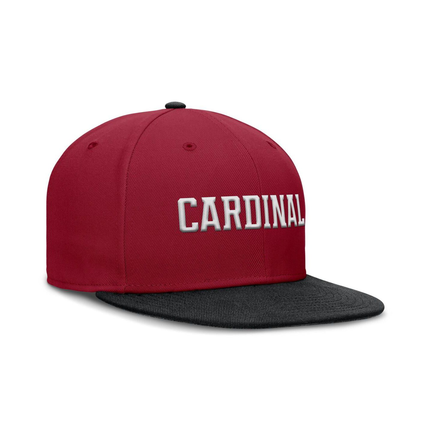 Мужская кепка Nike Cardinal/Black Stanford Cardinal Two-Tone Primetime Performance Fitted Hat — фото 3
