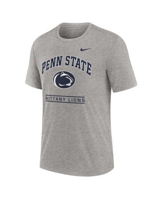 Men's Heather Gray Penn State Nittany Lions Arch Over Logo Tri-Blend T-Shirt