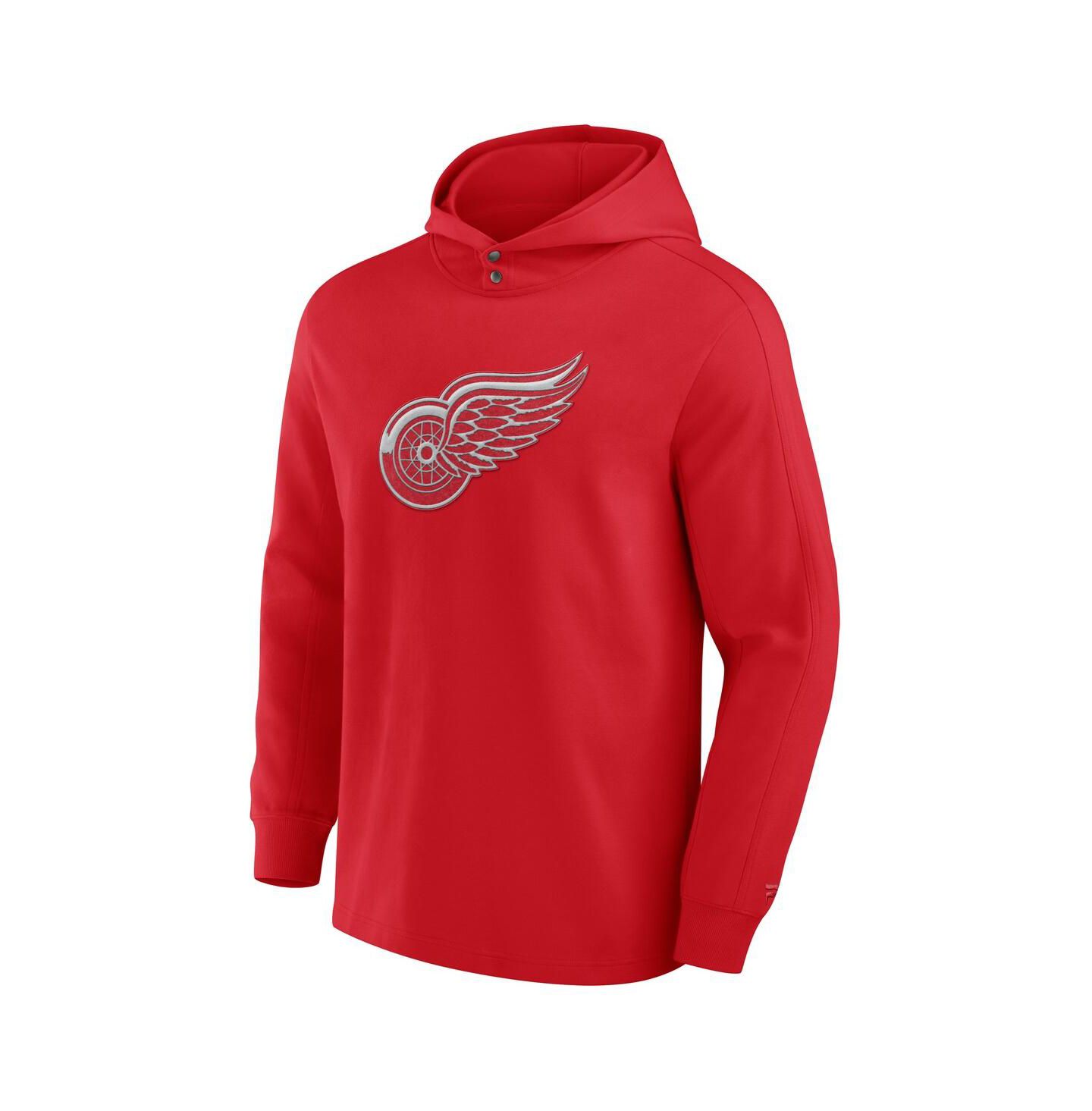 Мужское худи Fanatics Red Detroit Red Wings Elements Blaze Tri-Blend Long Sleeve T-Shirt — фото 2