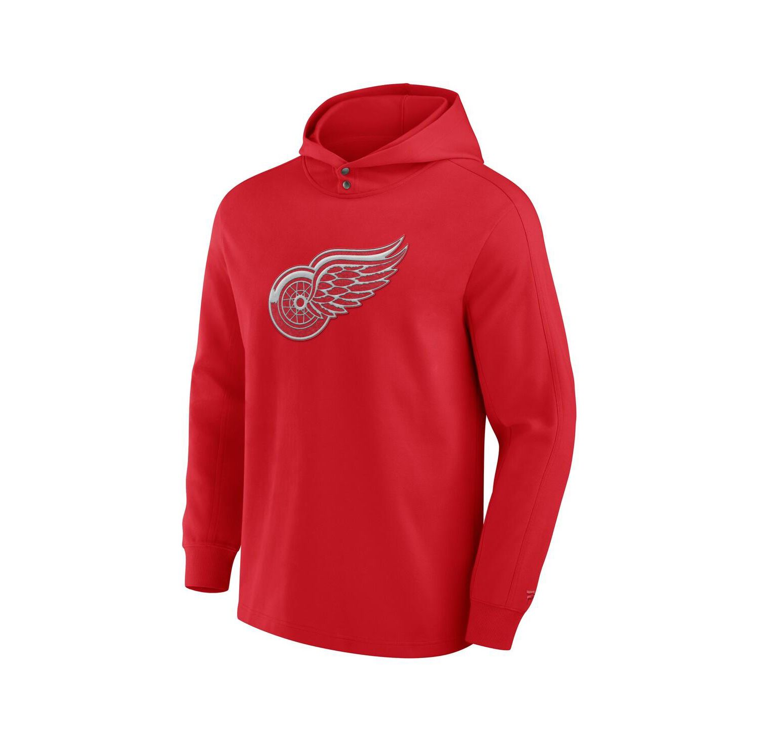 Men's Red Detroit Red Wings Elements Blaze Tri-Blend Long Sleeve Hoodie T-Shirt