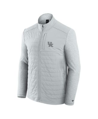 Men's Gray Kentucky Wildcats Tonal Primary Logo Full-Zip Jacket