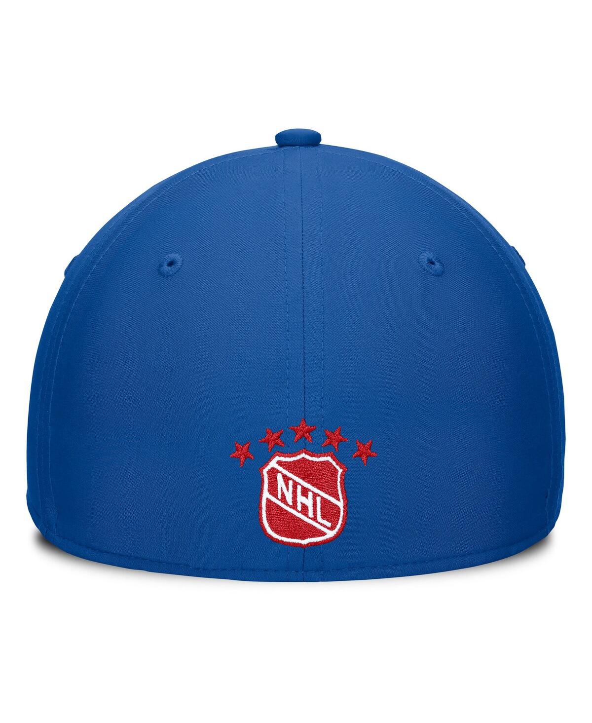 Fanatics Men's Blue/red New York Rangers Heritage Captain Flex Hat In Blue,red