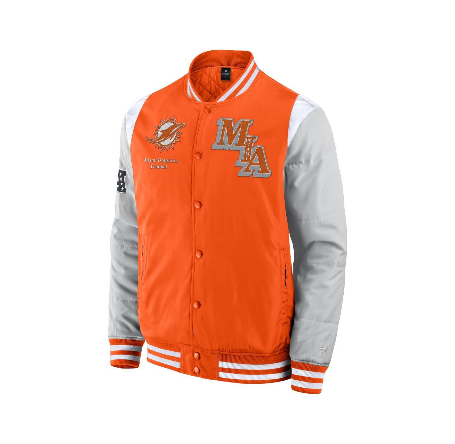 Men's and Women's Orange Miami Dolphins Elements Elite Full-Snap Jacket