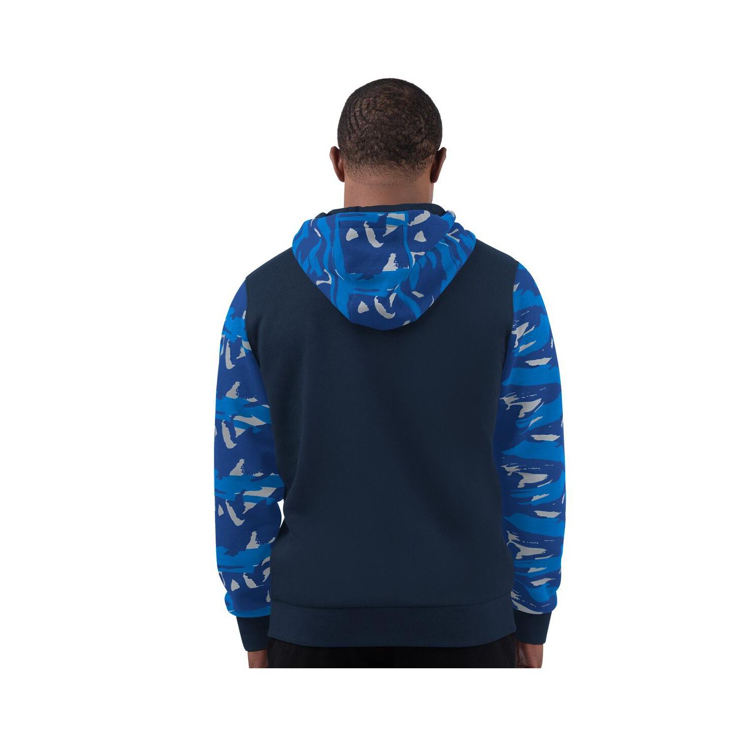 Men's Navy Seattle Seahawks Thursday Night Gridiron Vintage Logo Full-Zip Hoodie