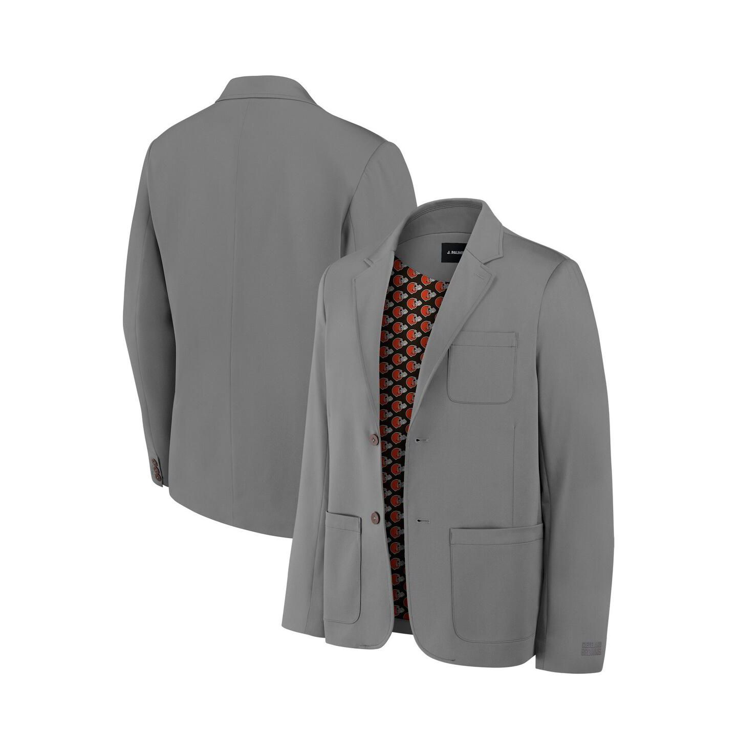 Мужской пиджак J. Palmer Graphite Cleveland Browns Man-In-Motion Blazer — фото 1