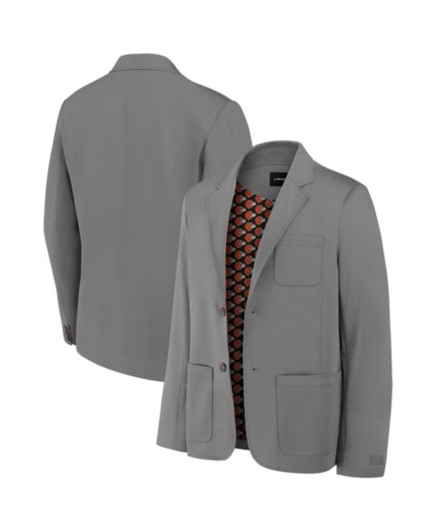 Мужской пиджак J. Palmer Graphite Cleveland Browns Man-In-Motion Blazer