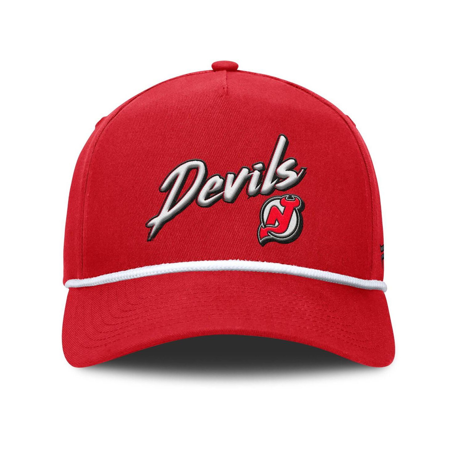 Men's Red New Jersey Devils Decades Collection A-Frame Rope Adjustable Hat